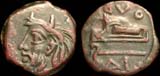 Olbia, Sarmatia, River God ΔI, 325-300 BC Olbia, Sarmatia, River God ΔI, 325-300 BC